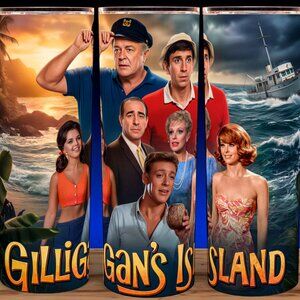 Gilligans Island - Ginger - Skipper - Maryann - Professor Cup Mug Tumbler 20oz